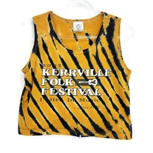 Kerrville Folk Festival Band Tee Shirt Tie Dye Texas Retro Y2K Colorful Tank Top